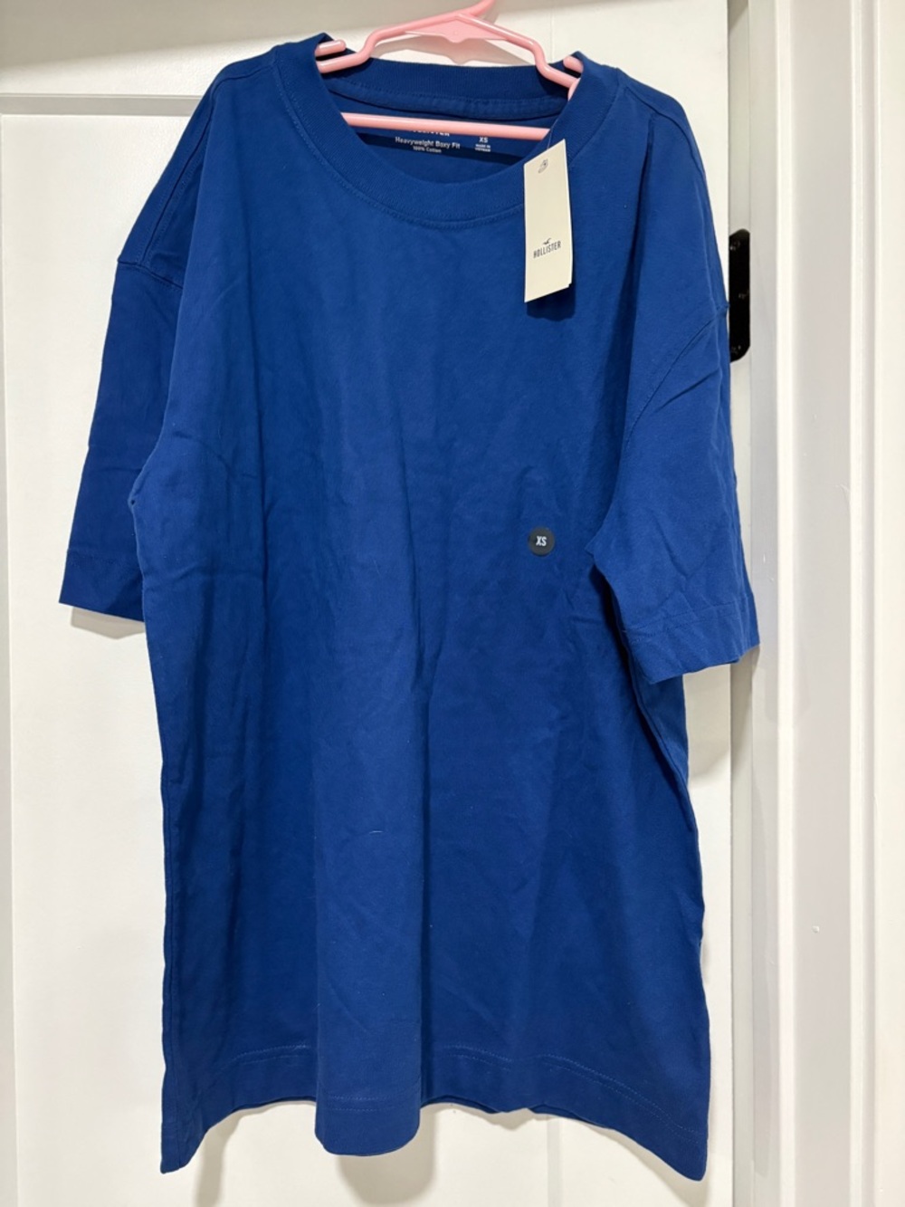 Hollister Men's Royal Blue Crewneck Short Sleeve Tee
